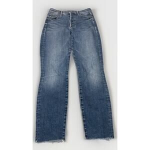 Mother The Stunner Ankle Fray In Sweet And Sassy Blue Jeans Button Fly 27